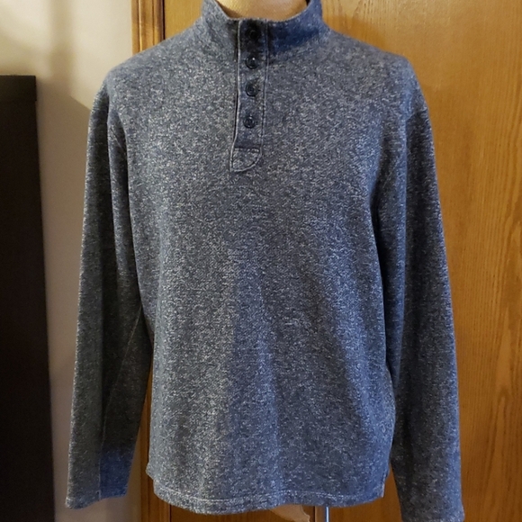 Fossil blue grey speckle pullover medium weight - Picture 2 of 6
